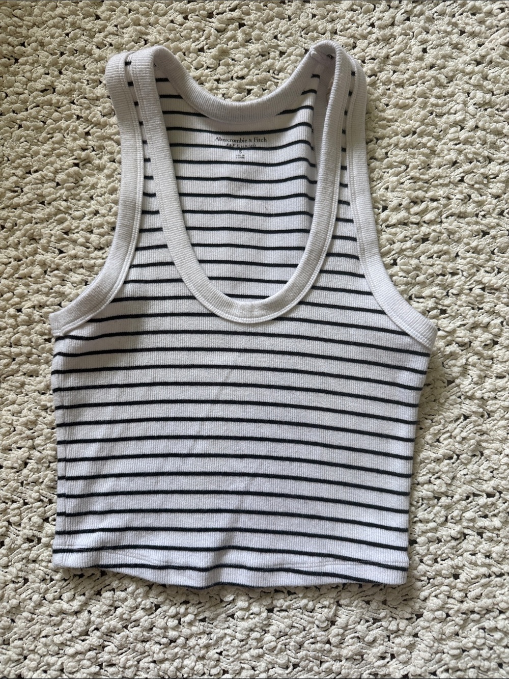 ☀️ Abercrombie Striped Essential Scoopneck Tank ☀️